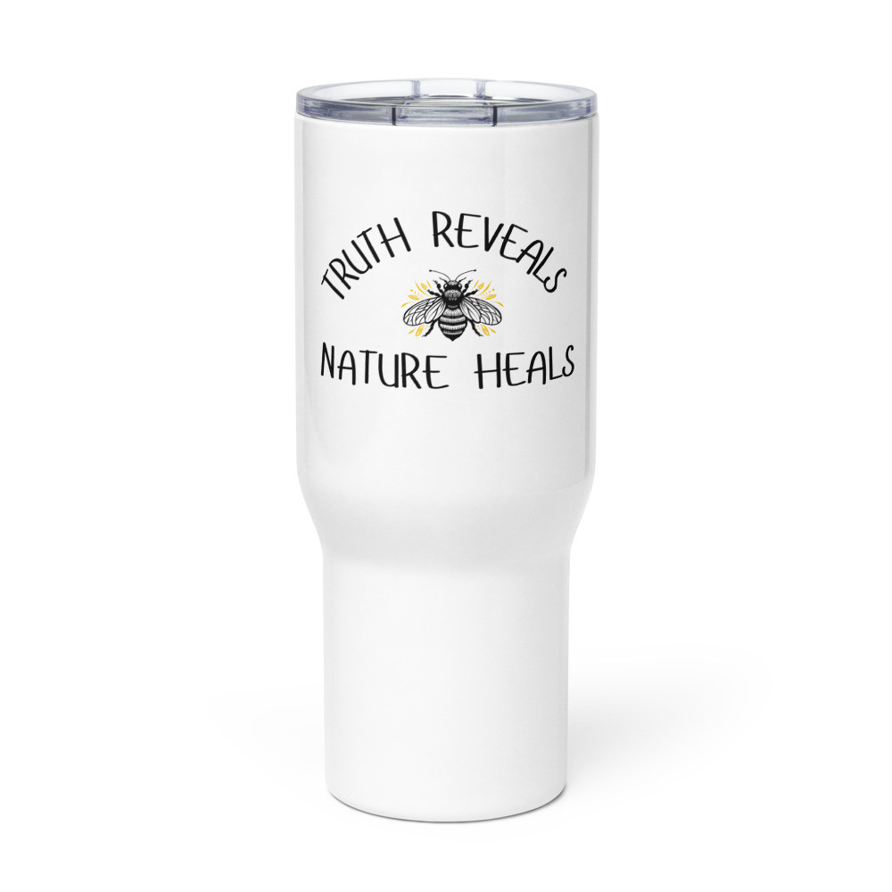Nature Heals: Travel mug with a handle