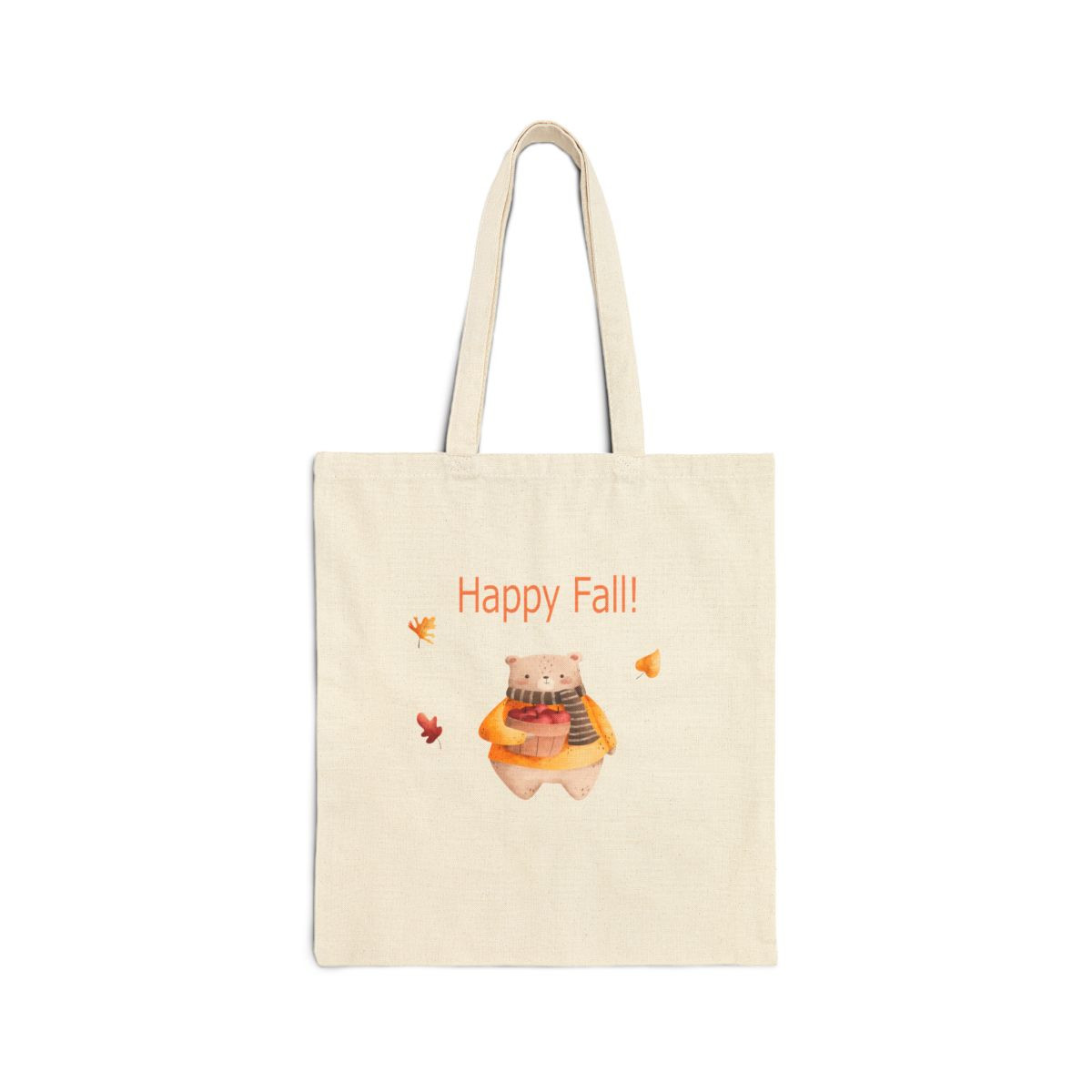 Happy Fall Teddy Bear Tote Bag