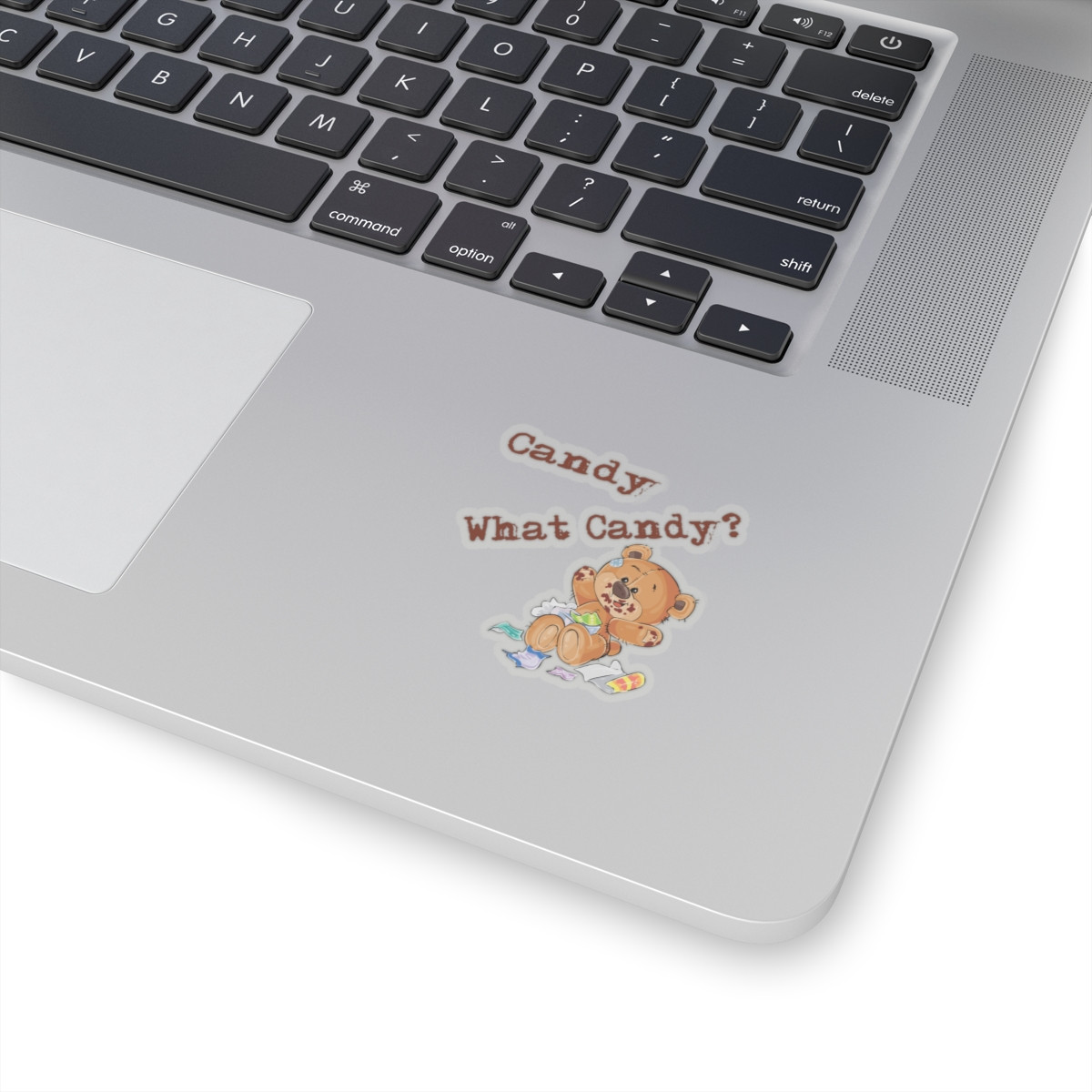 Candy What Candy Teddy Bear Kiss-Cut Sticker