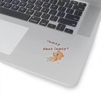 Candy What Candy Teddy Bear Kiss-Cut Sticker