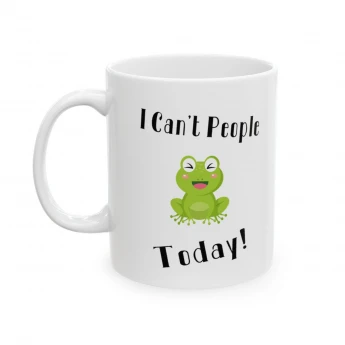 I Can't People Today Frog Coffee Mug