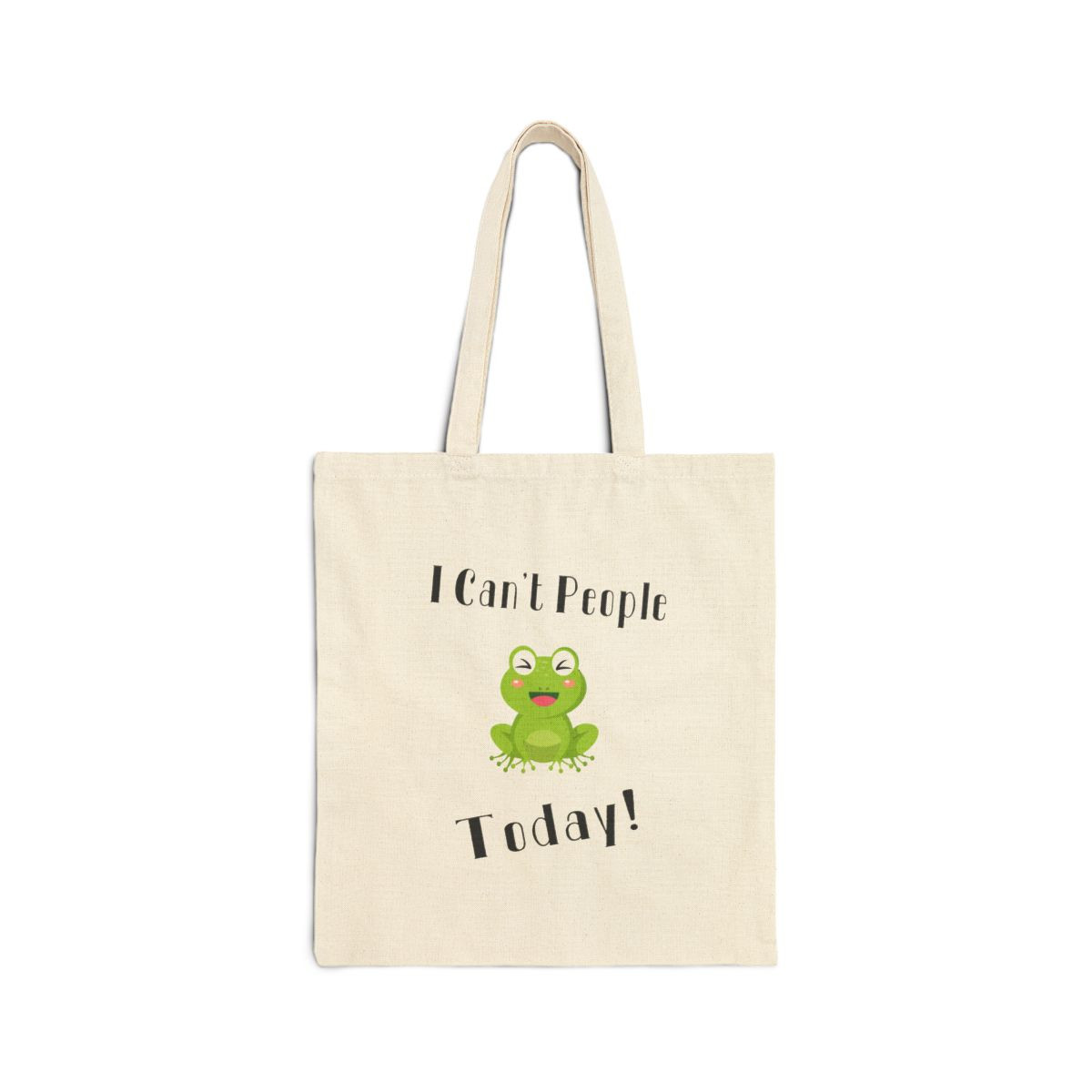 I Can't People Today Frog Tote Bag