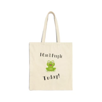 I Can't People Today Frog Tote Bag