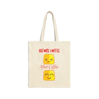 Before Coffee After Coffee Tote Bag