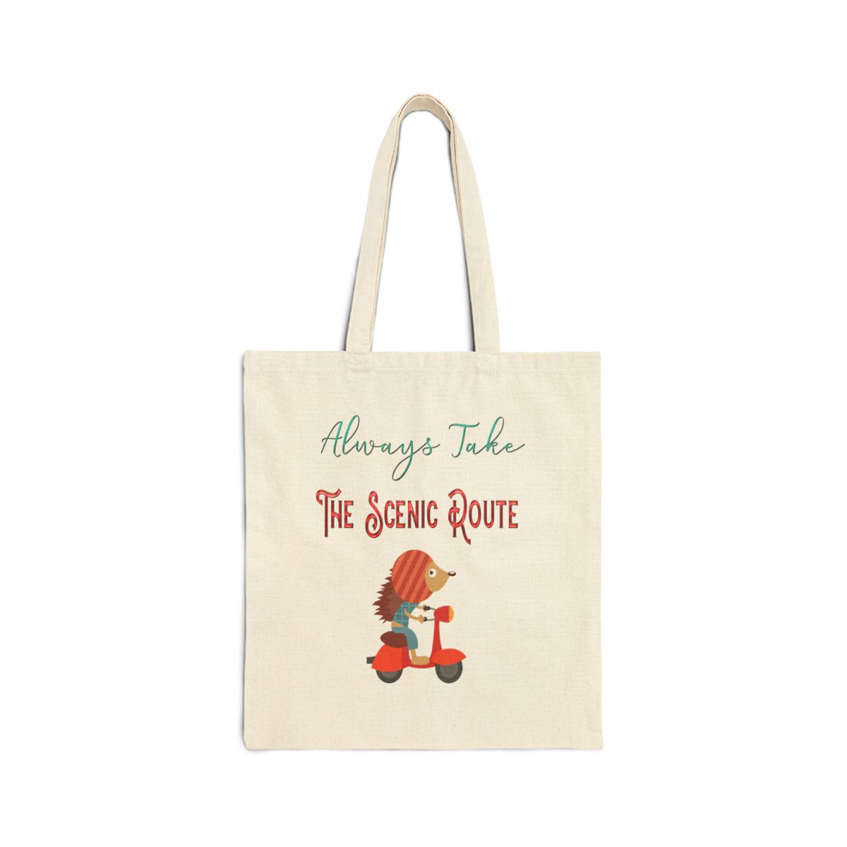 Always Take The Scenic Route Hedgehog Tote Bag