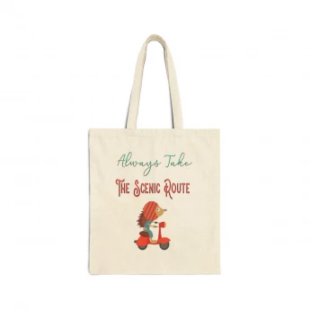 Always Take The Scenic Route Hedgehog Tote Bag