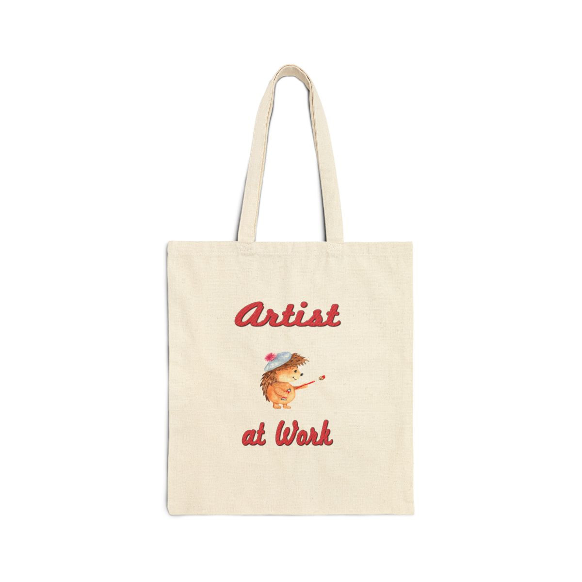 Artist At Work Hedgehog Tote Bag