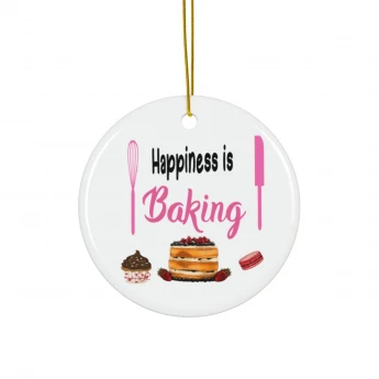 Happiness Is Baking Food Ornament
