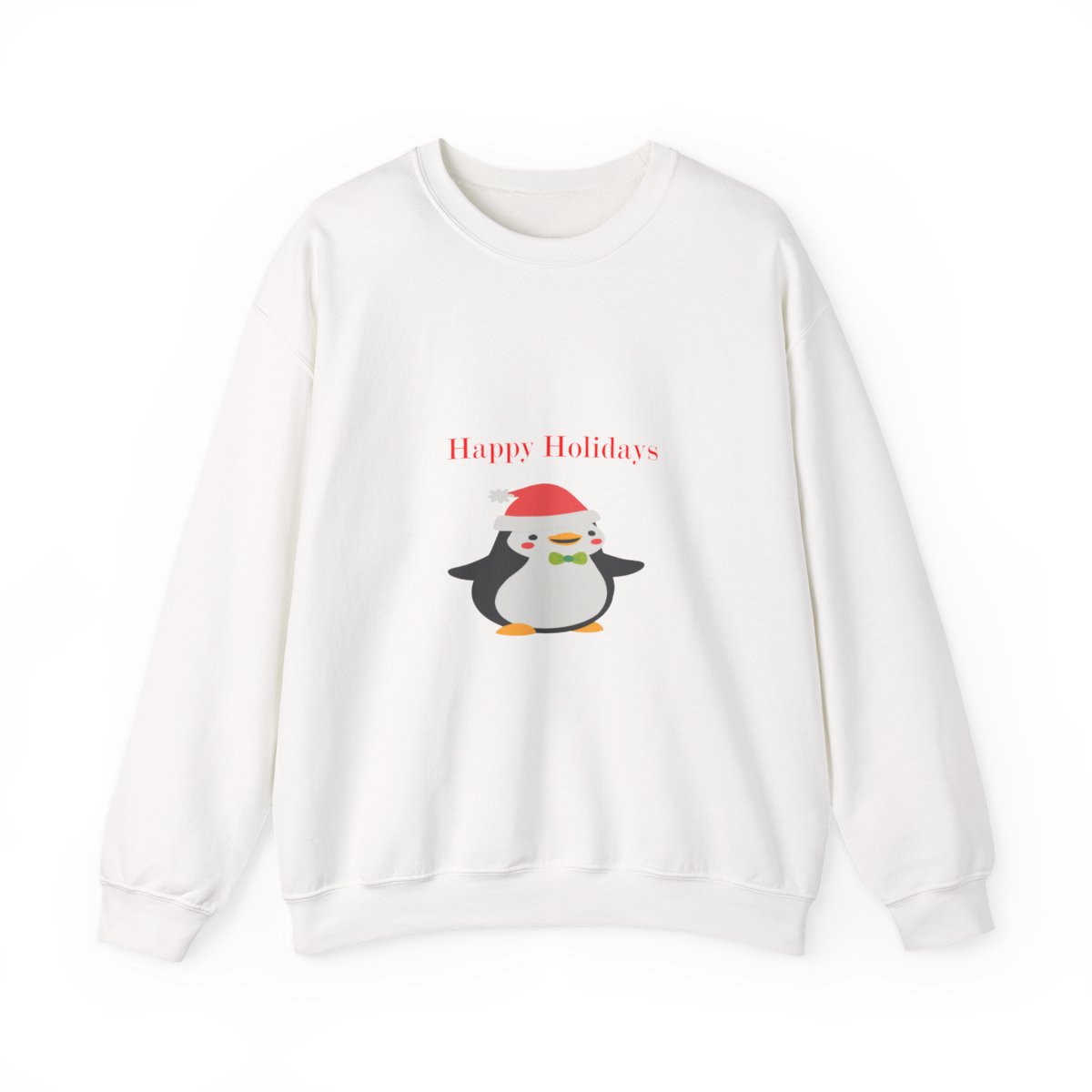 Happy Holidays Penguin Sweatshirt Christmas Sweatshirt