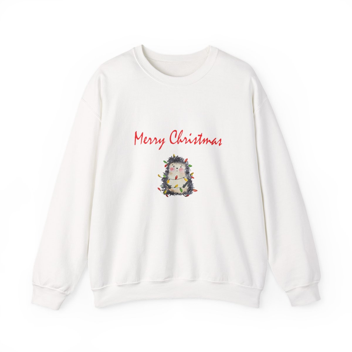 Merry Christmas Hedgehog Sweatshirt Christmas Sweatshirt