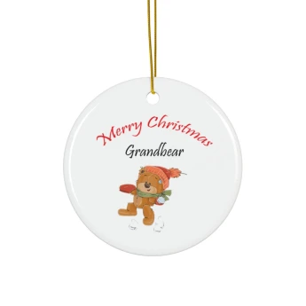 Merry Christmas Grandbear Ornament Christmas Ornament