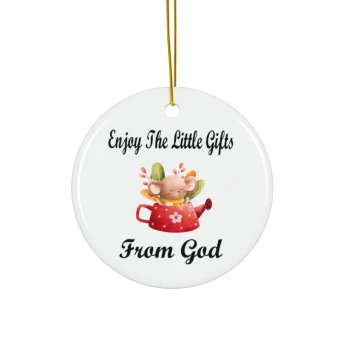 Enjoy The Little Gifts From God Mouse Ornament