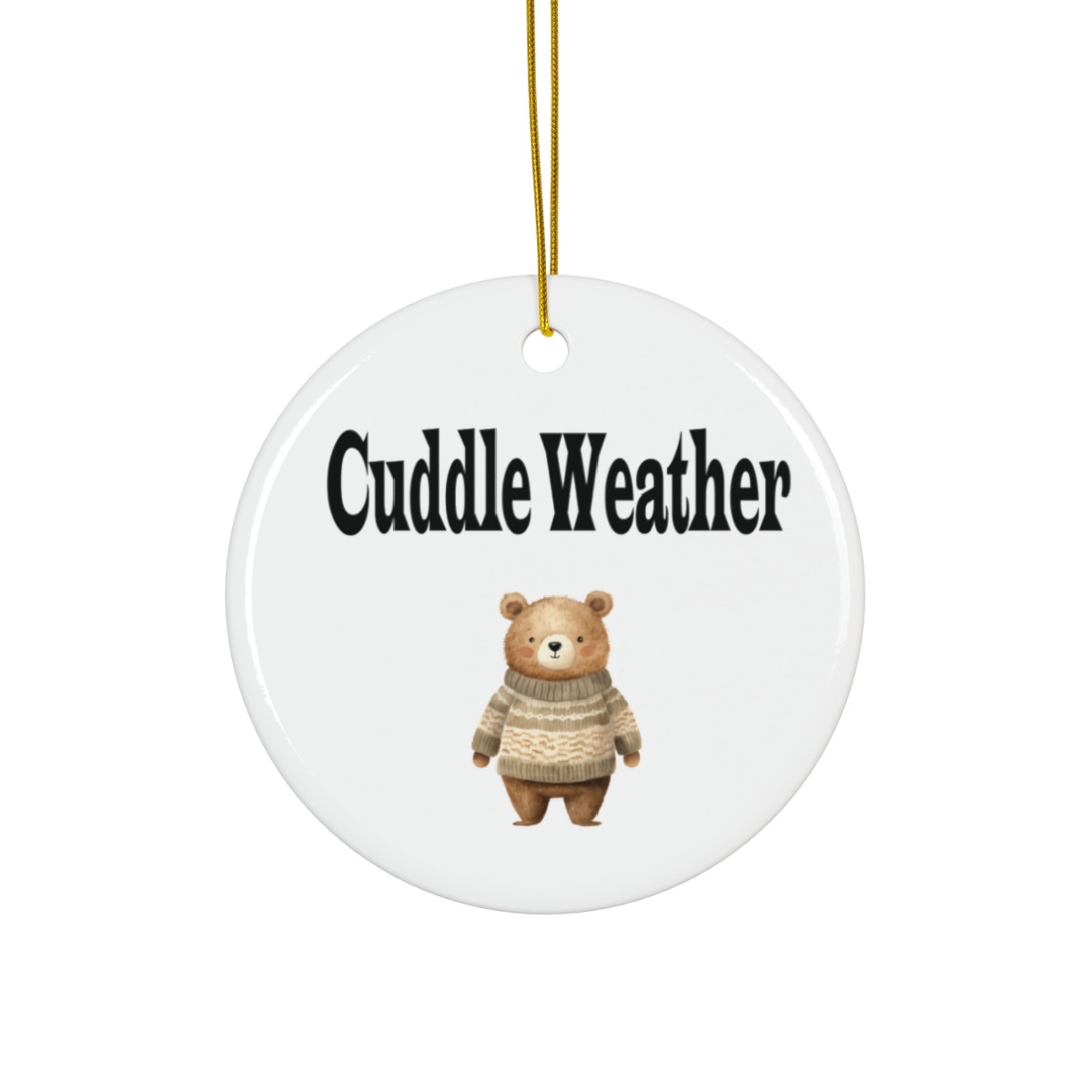 Cuddle Weather Bear Ornament