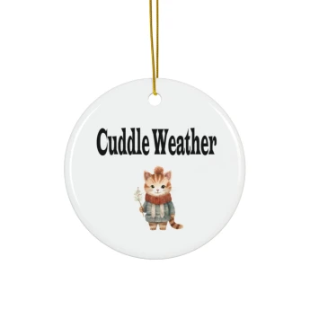 Cuddle Weather Kitty Cat Ornament