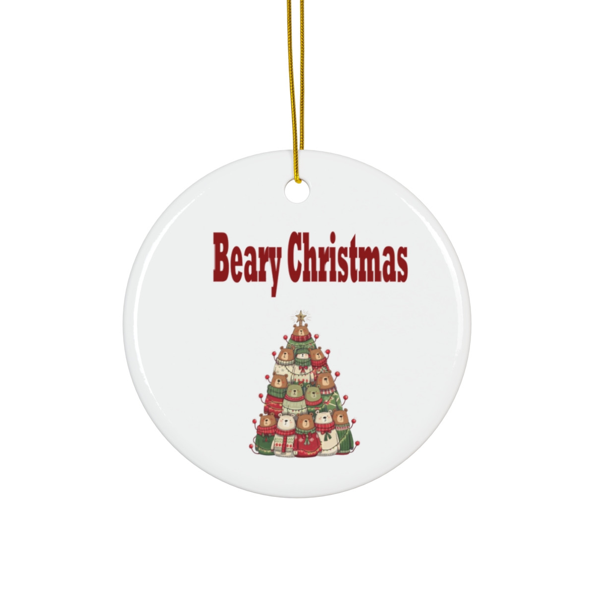 Beary Christmas Bear Tree Ornament Christmas Ornament