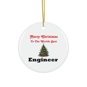 Merry Christmas Engineer Ornament Christmas Ornament