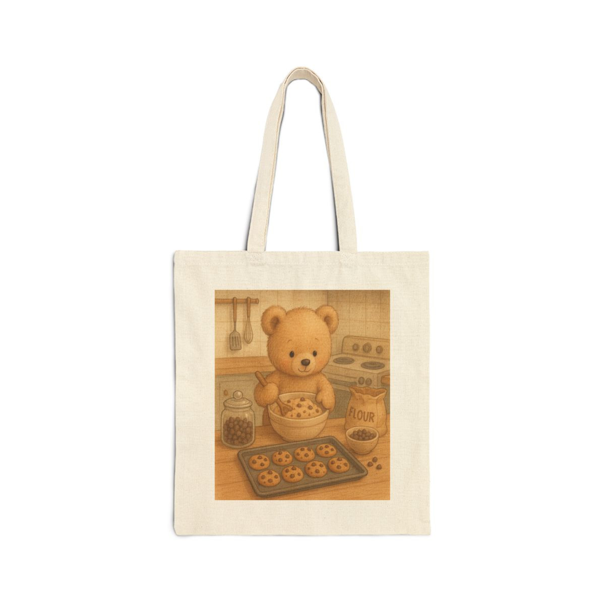 Babybear Making Cookies Tote Bag