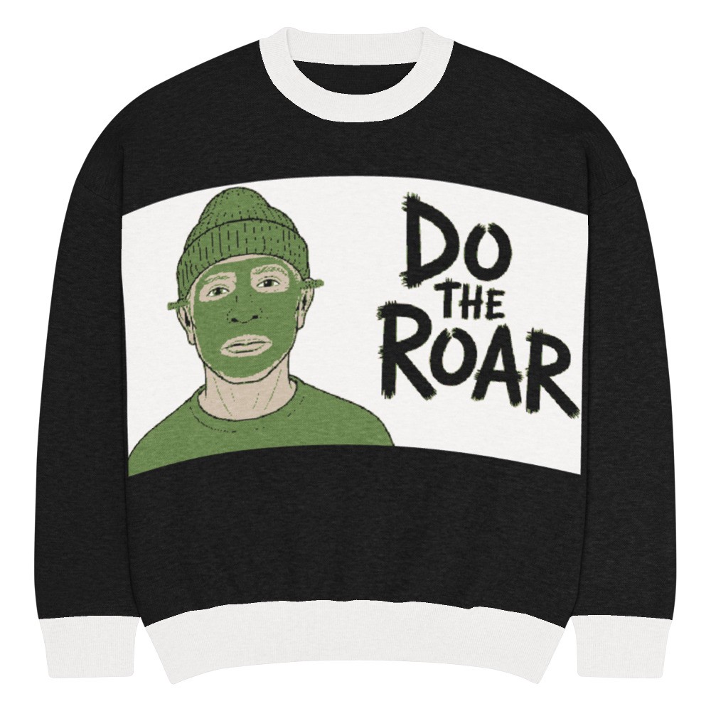 Do The Roar Relaxed fit knitted crew neck sweater