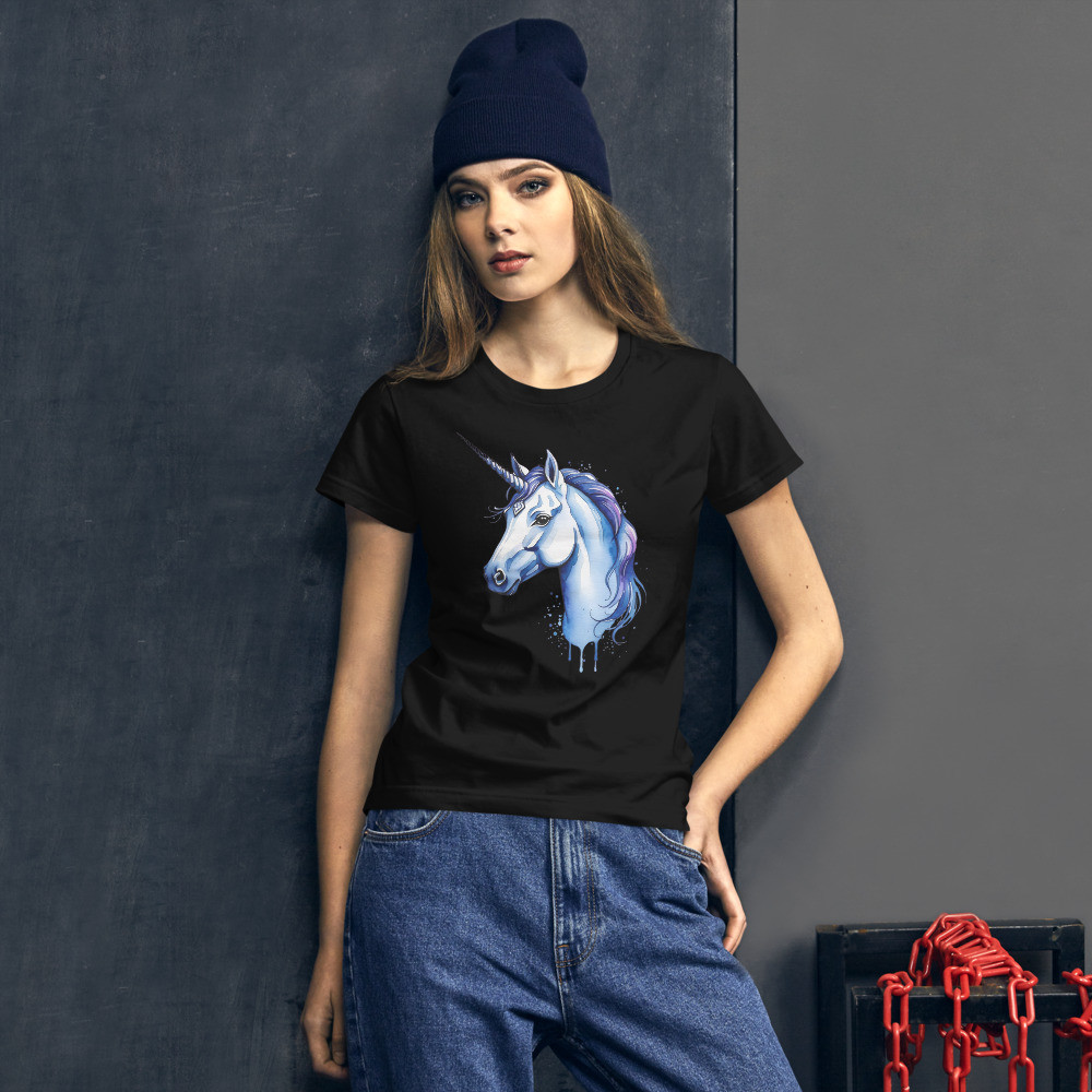 Women's Majestic Unicorn Short Sleeve T-Shirt
