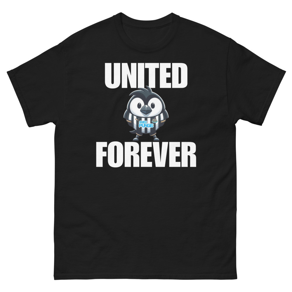 Unisex United Forever graphic designer classic tee NUFC Fan Range (Alchemise Innovation)