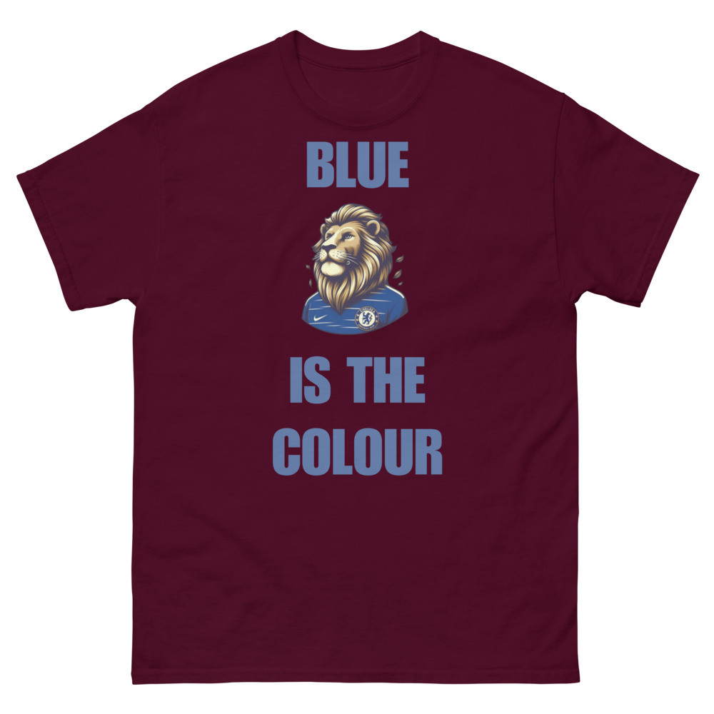 Blue is the Colour Chelsea Mascot Designer Football Fans Graphics Unisex classic tee