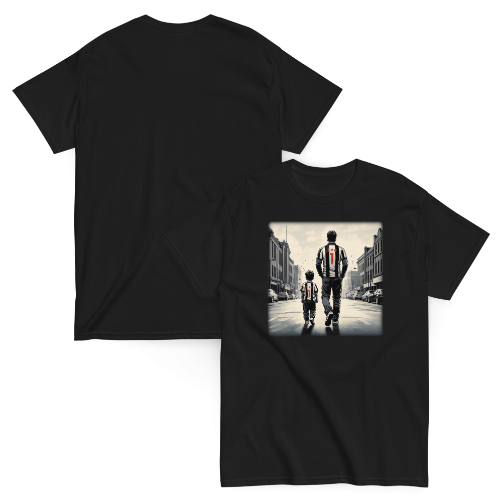 Father and Son Football Fan Men's classic tee