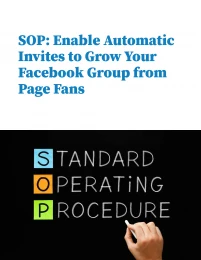 SOP - Enable Automatic Invites to Grow Your Facebook Group