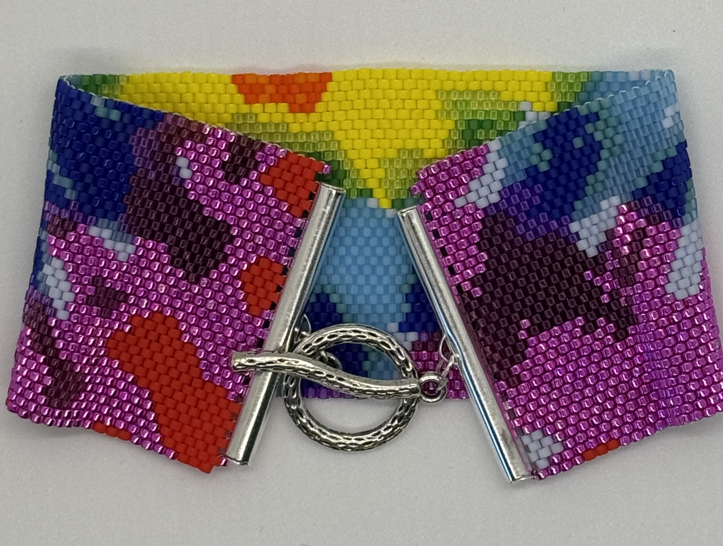 Tie-Dye Handmade Beaded Bracelet