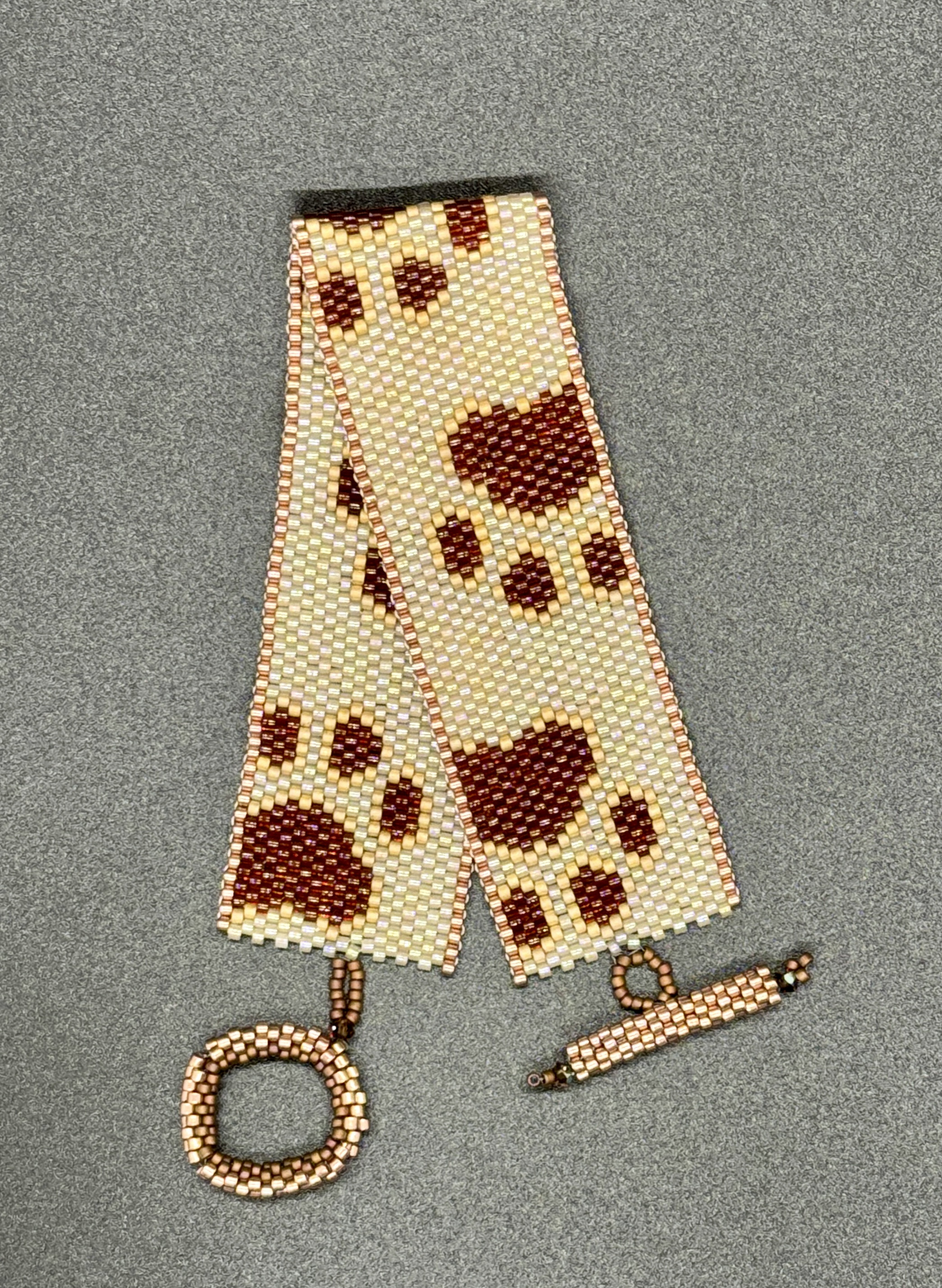 Paw Prints Handmade Beaded Bracelet