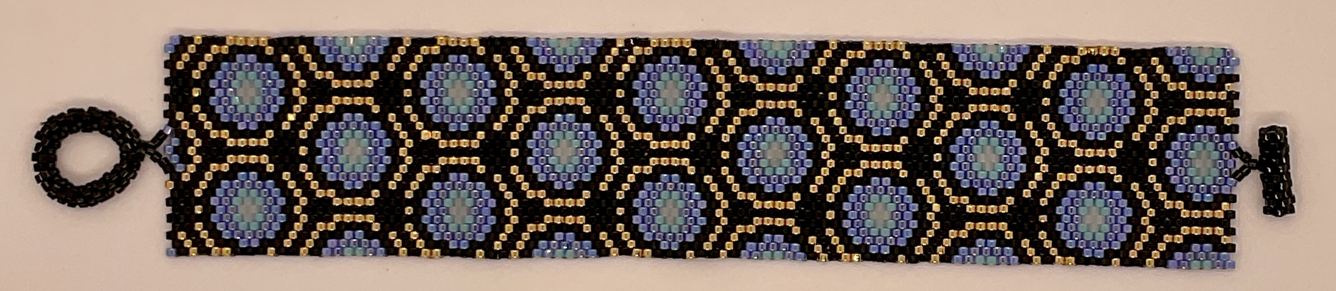Blueberry Peyote Stitch Bracelet