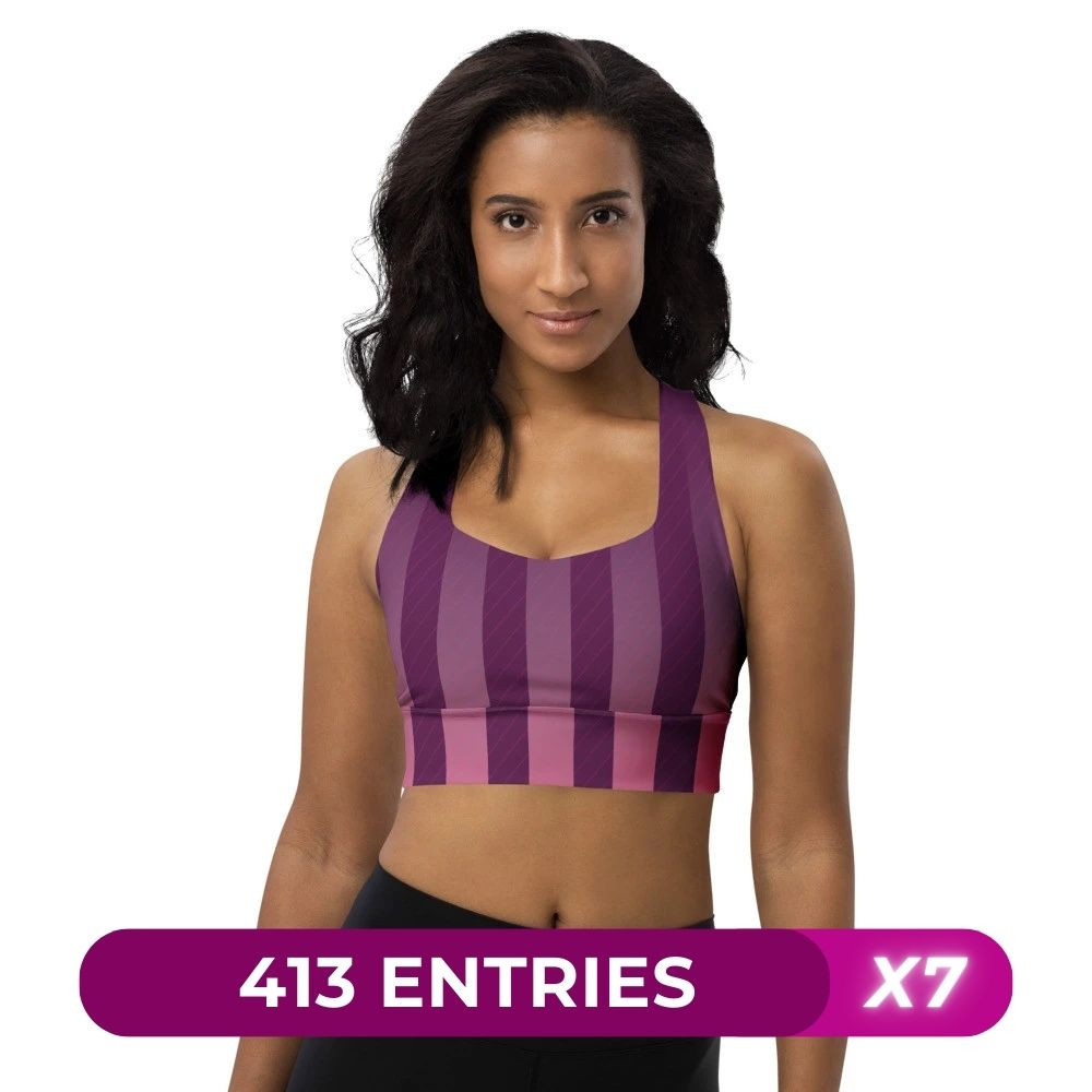 Dining Empire - Purple Racing Sports Bra