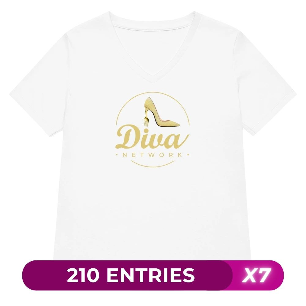 Diva Network - Women’s Relaxed V Neck Tee