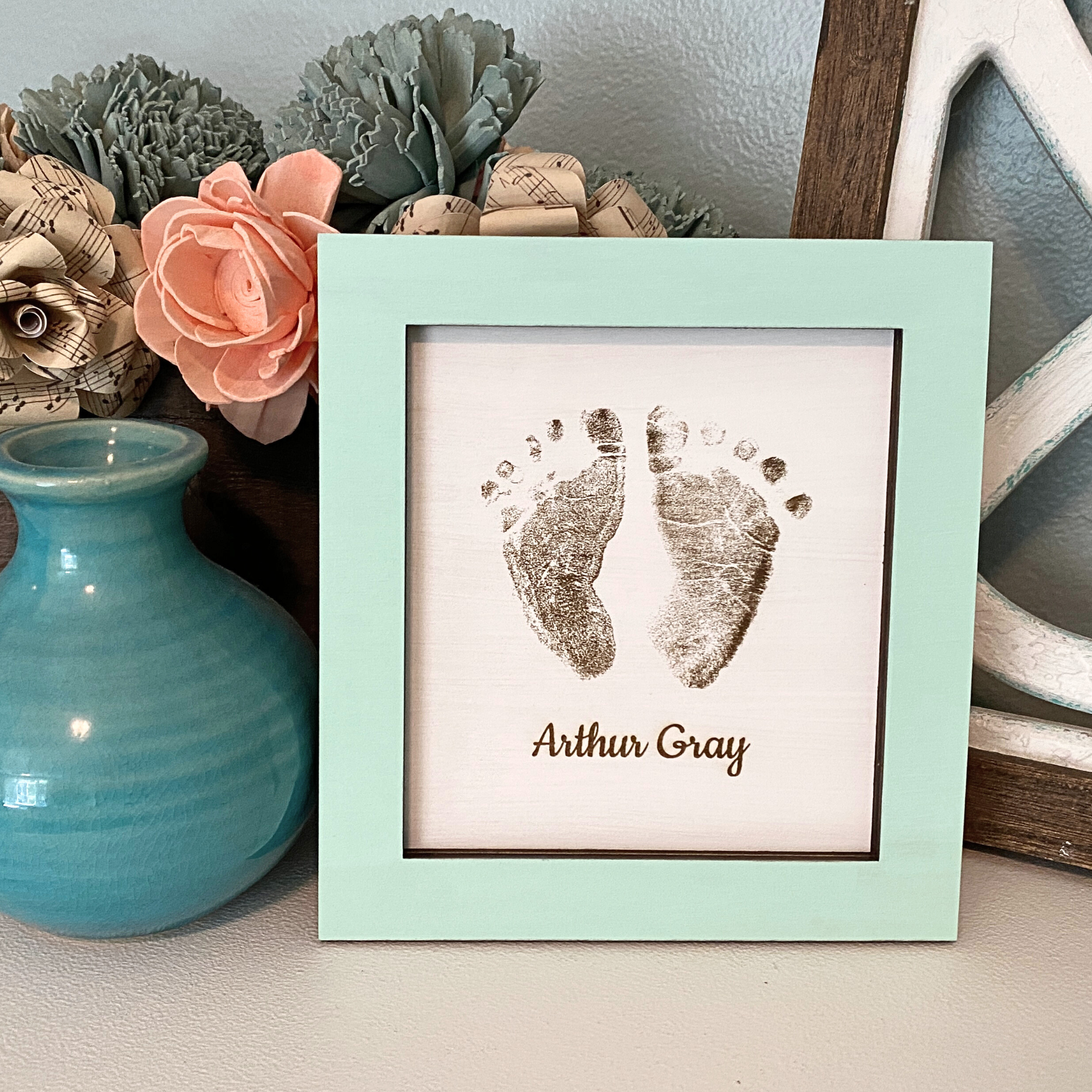 Personalized Baby Footprint Sign