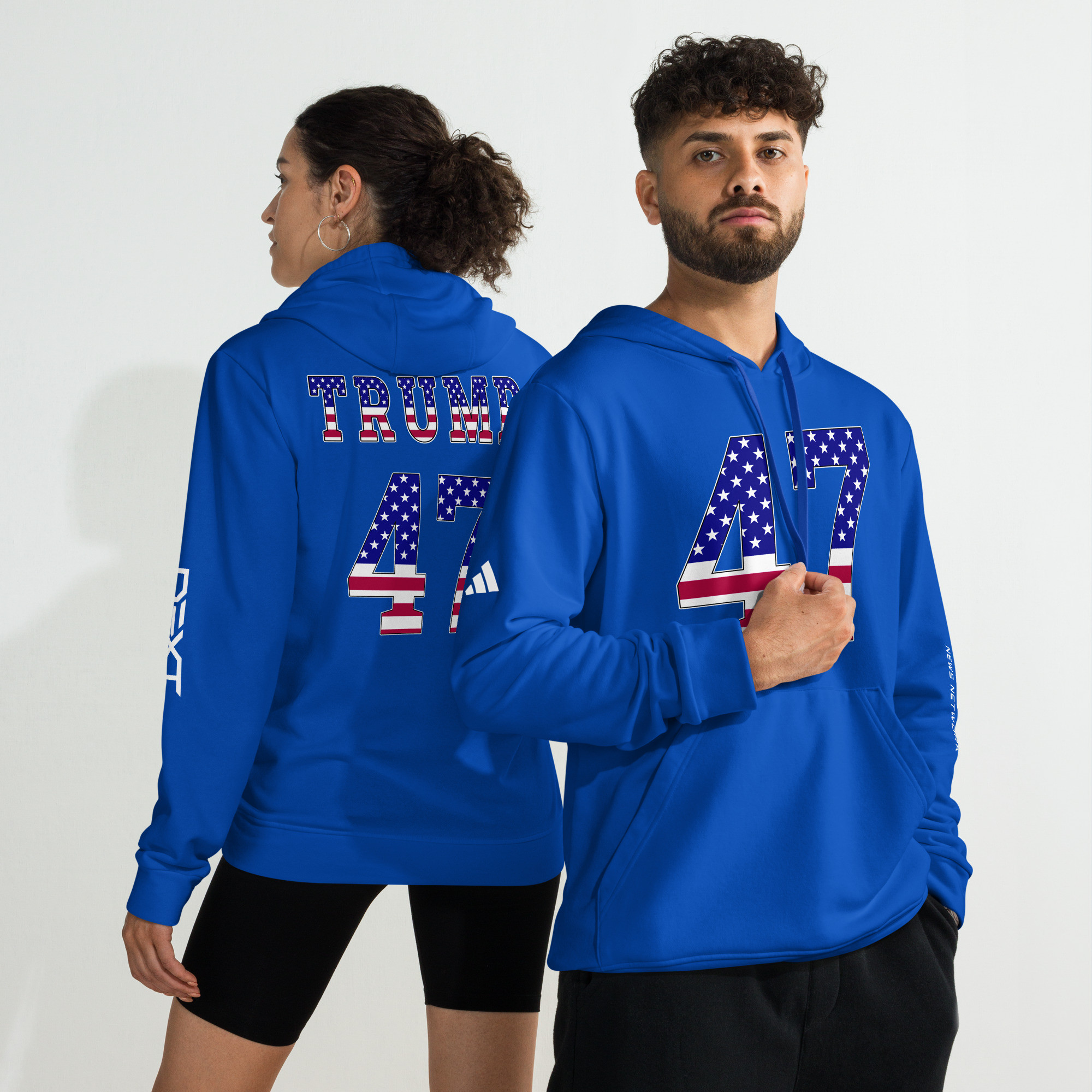 Trump 47 Adidas Fleece Hoodie