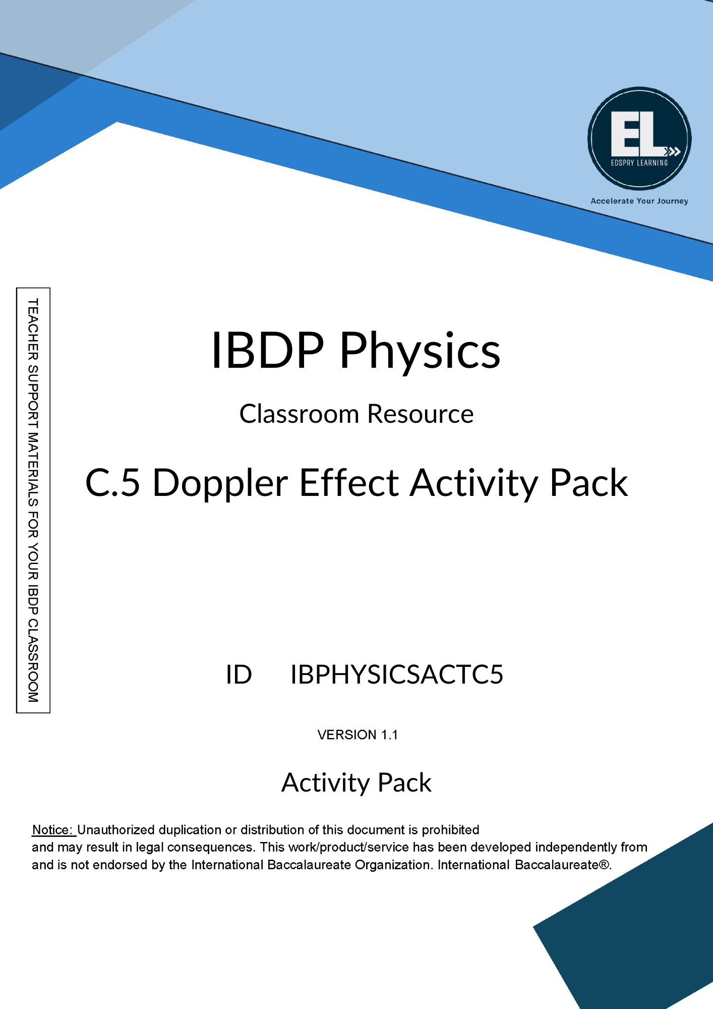 PHY C.5 Doppler Effect - Activity Pack