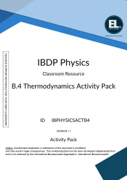 PHY B.4 Thermodynamics - Activity Pack