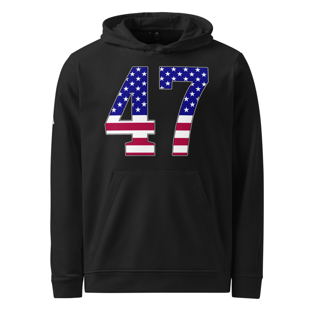 Trump 47 Adidas Fleece Hoodie