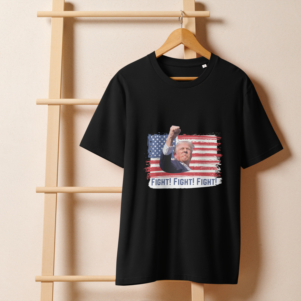 Unisex organic ribbed neck t-shirt