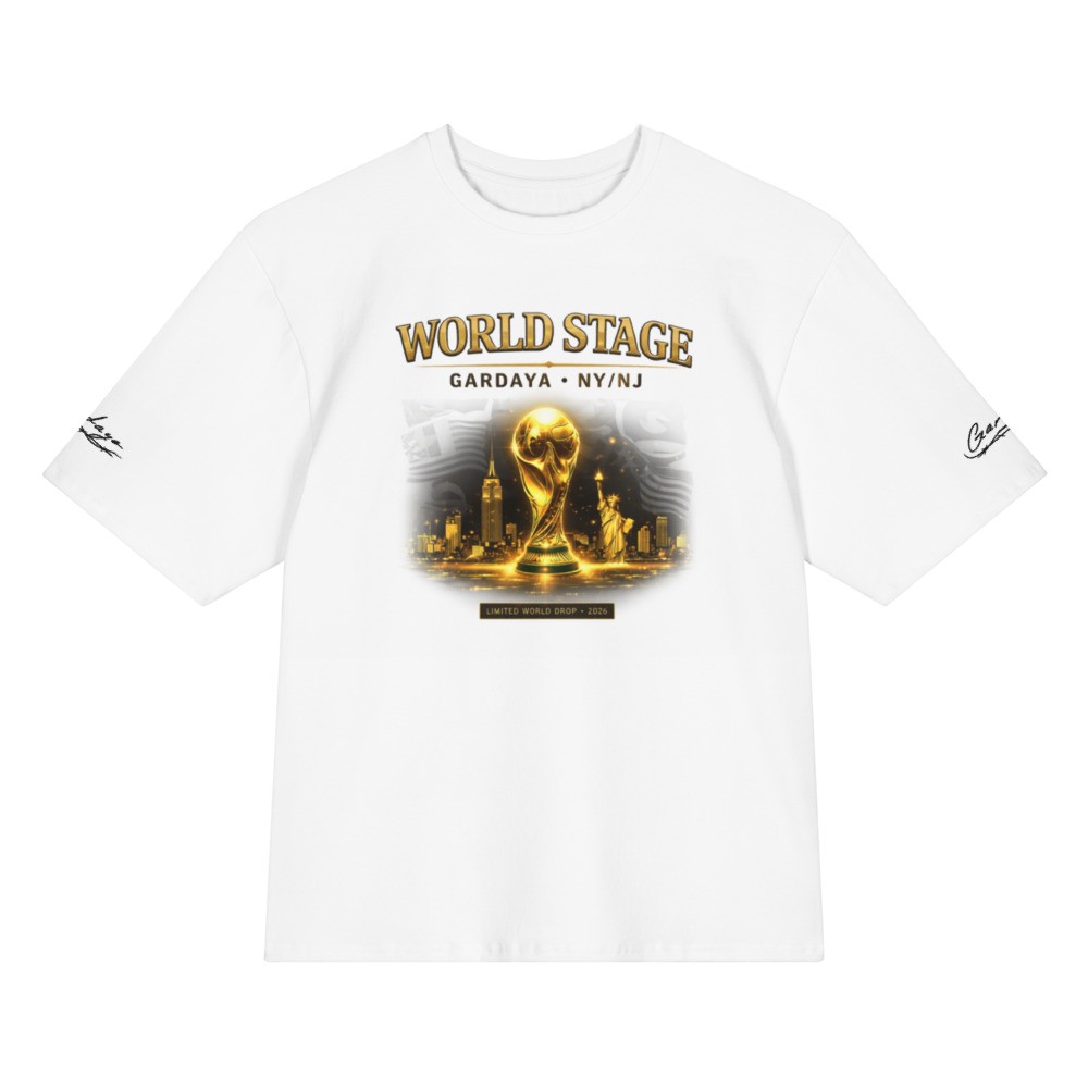 Oversized Gardaya World Stage NY/NJ Edition cotton t-shirt