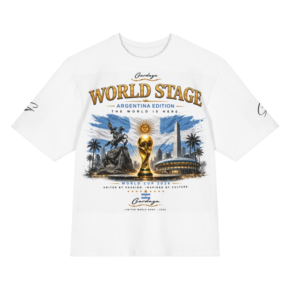 Gardaya World Stage Argentina Edition Oversized cotton t-shirt