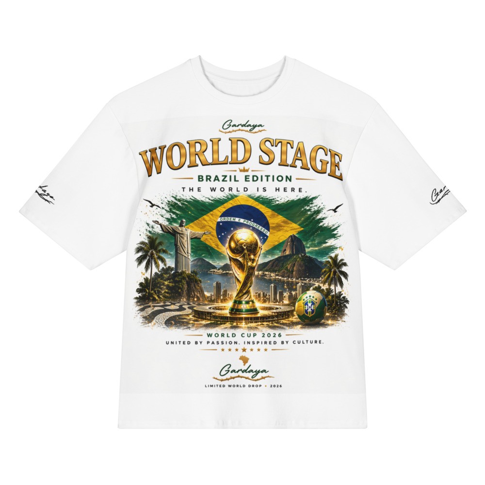 Gardaya World Stage Oversized Brazil Edition cotton t-shirt