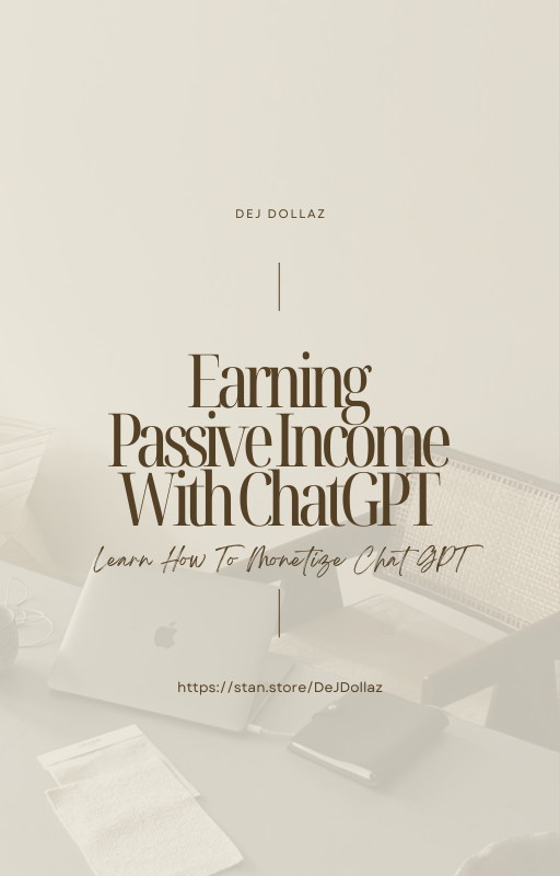 Earning Passive Income Using ChatGPT E-Book
