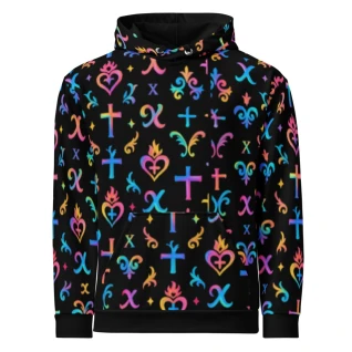 AURUM X Opulent Royale Monogram cotton hoodie (Black)