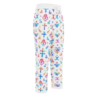 Opulent Royale Monogram Wide-leg joggers