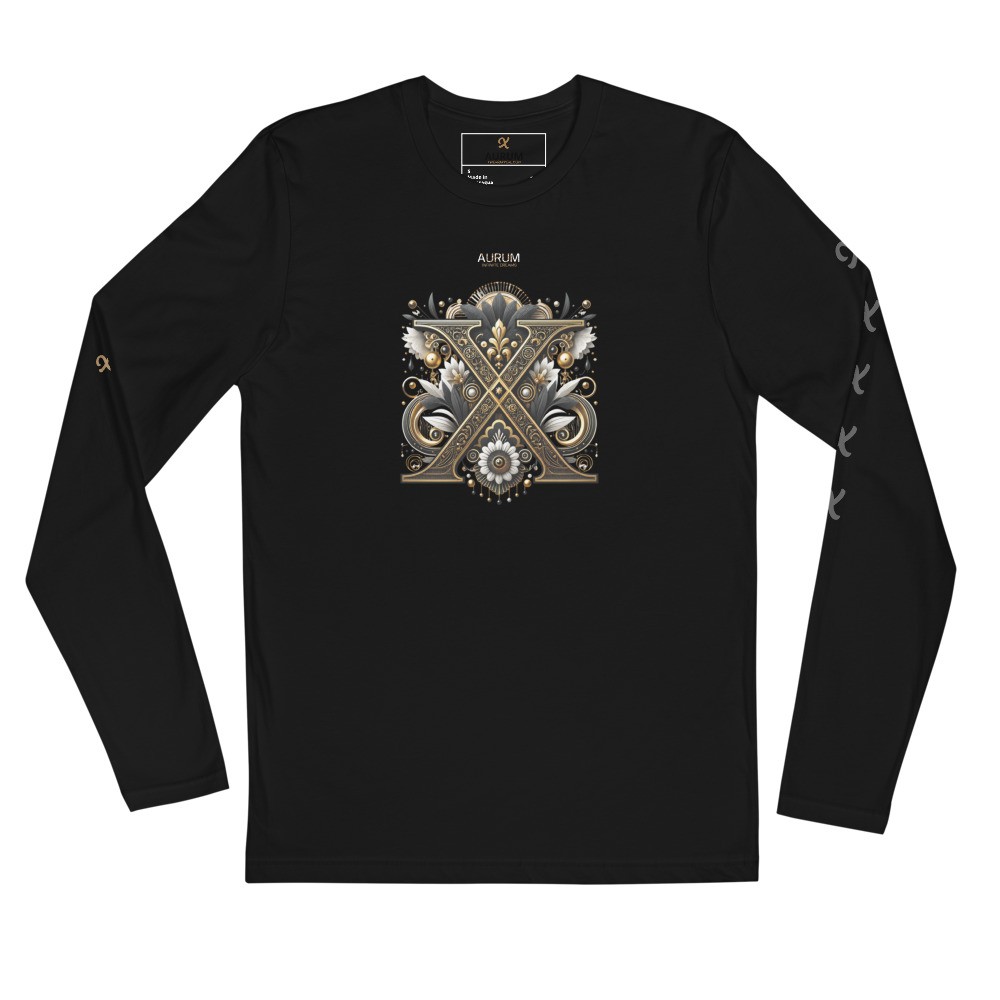 AURUM DBL X Chromatic BLAK Long Sleeve Fitted Crew
