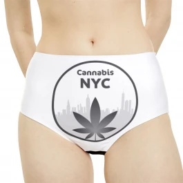 High-Waist Hipster Bikini Bottom (AOP)