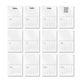 Personalized 2025 Wall Calendar | Home Decor, Gift for New Year, Wall Art, 