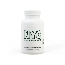 Cannabis NYC Turmeric with BioPerine® (Black Pepper Fruit Extract) Supplement (60 Capsules)