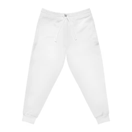 I NYC  White Athletic Joggers AOP | All-Over Print Sweatpants