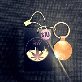 Cannabis NYC Engravable Key Chain